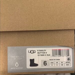 UGG Black Bailey Button II Boots